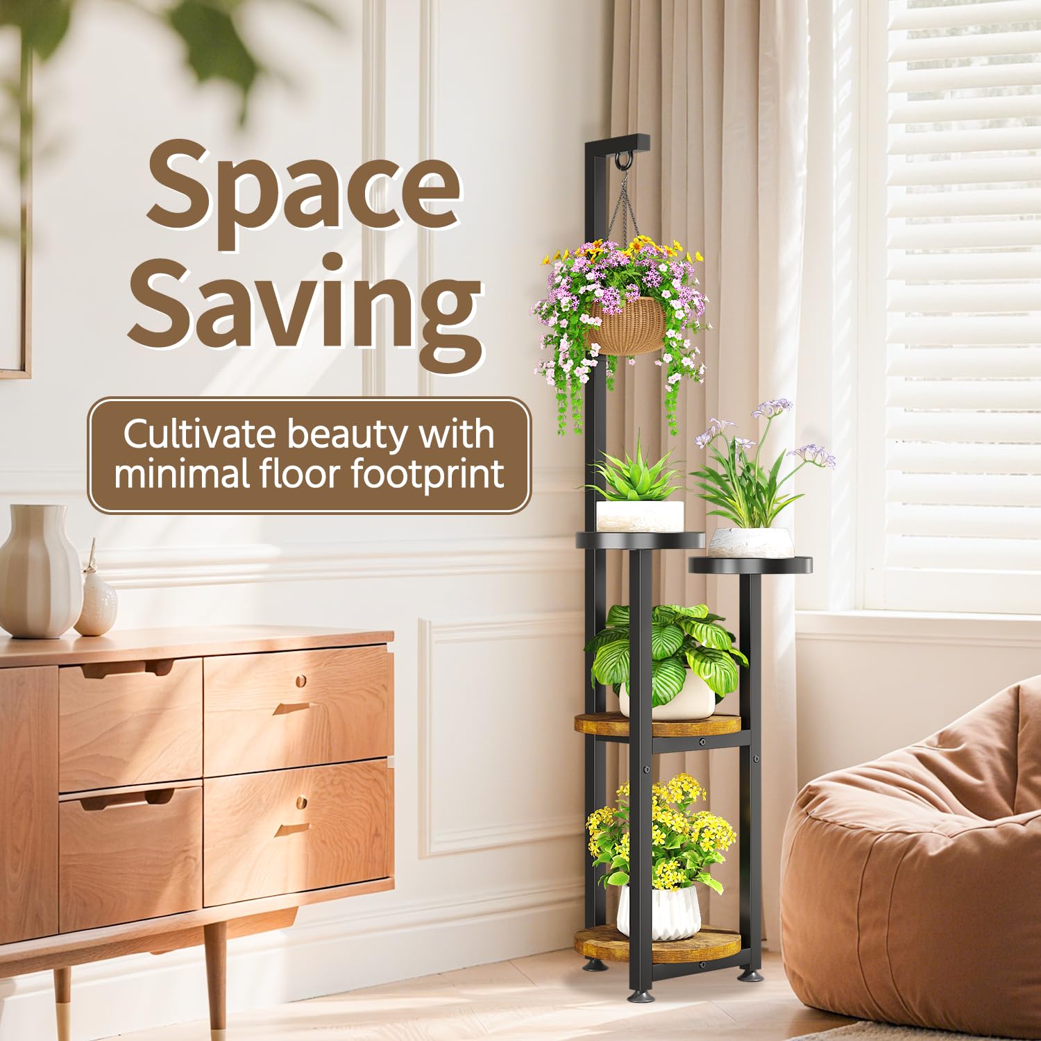 LASZOLA metal frame showing rust-resistant finish for durable outdoor or indoor use