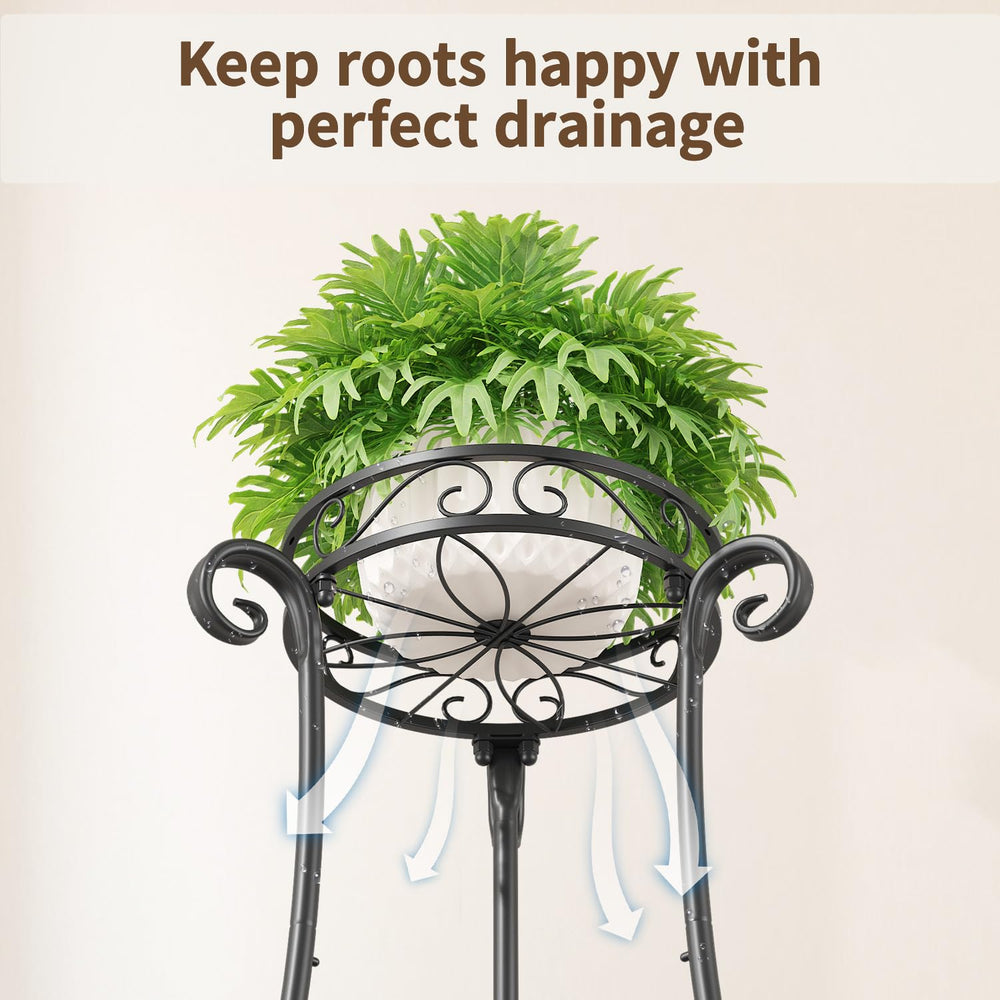 LASZOLA balcony setup showing outdoor-ready finish and organized greenery