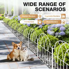 LATIHUUM curved fence layout edging a garden pathway for flexible decorative borders