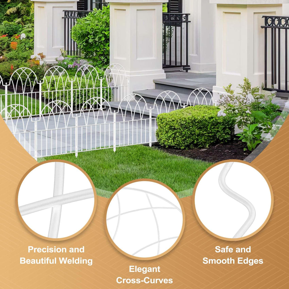 LATIHUUM fence next to a foot for scale showing low-profile height and bed protection