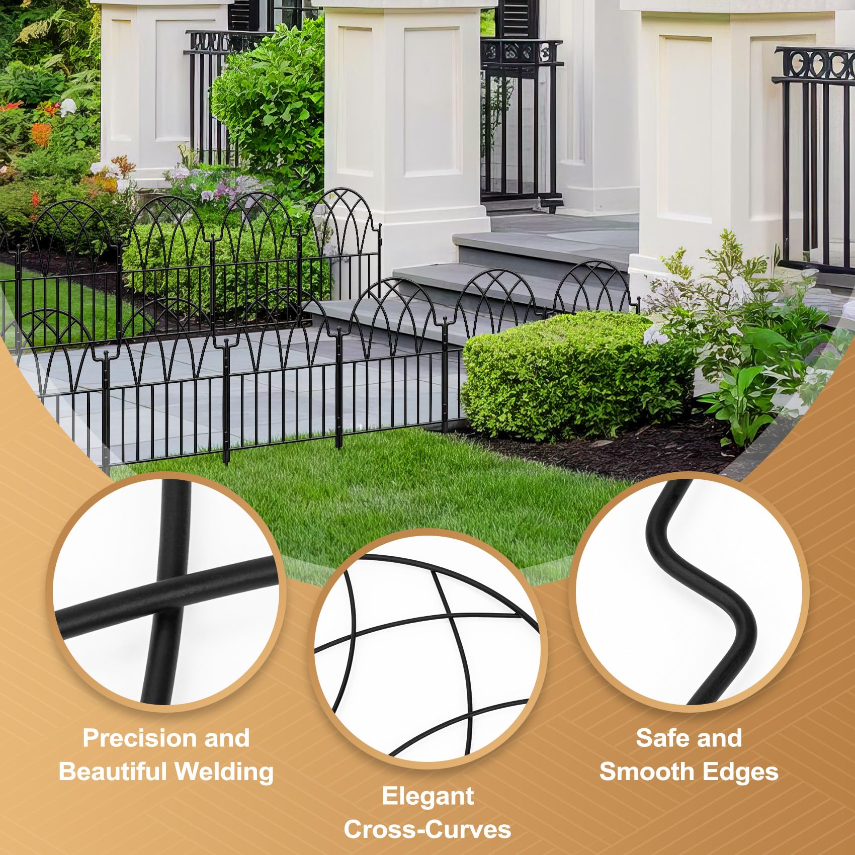 LATIHUUM installed curved garden border demonstrating flexible shaping and clean edging