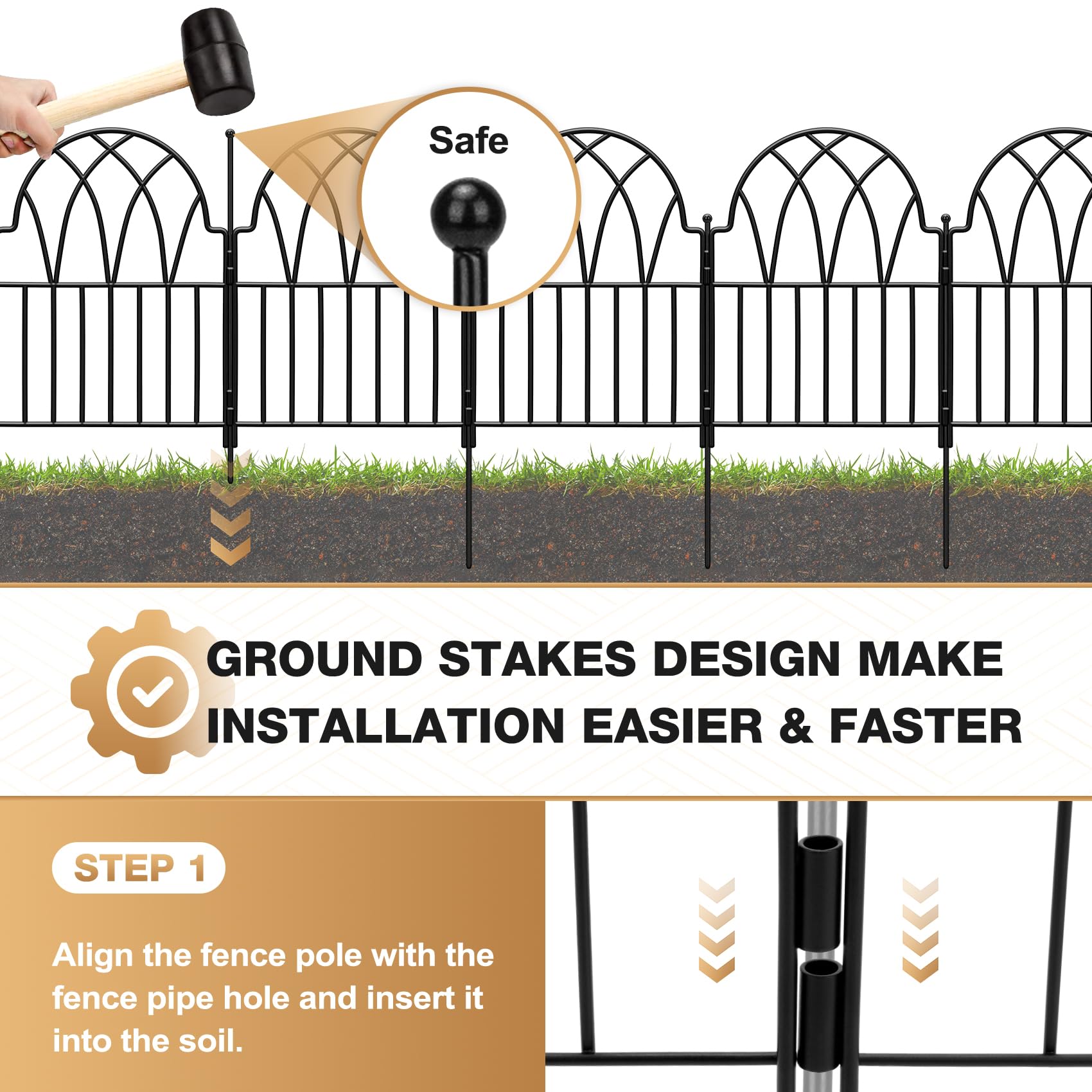 LATIHUUM panels installed around flower bed protecting plants and defining border