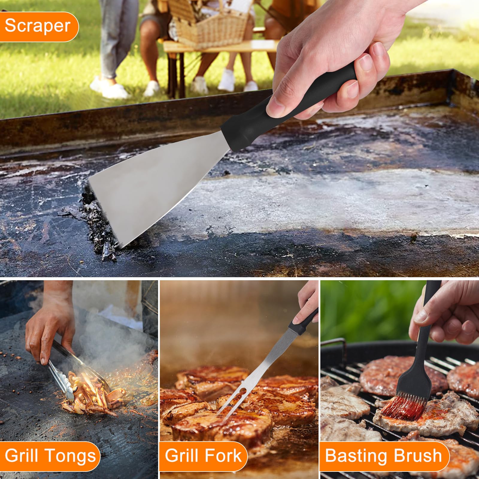 Latiret squeeze bottles and spice shakers highlighting precise seasoning control