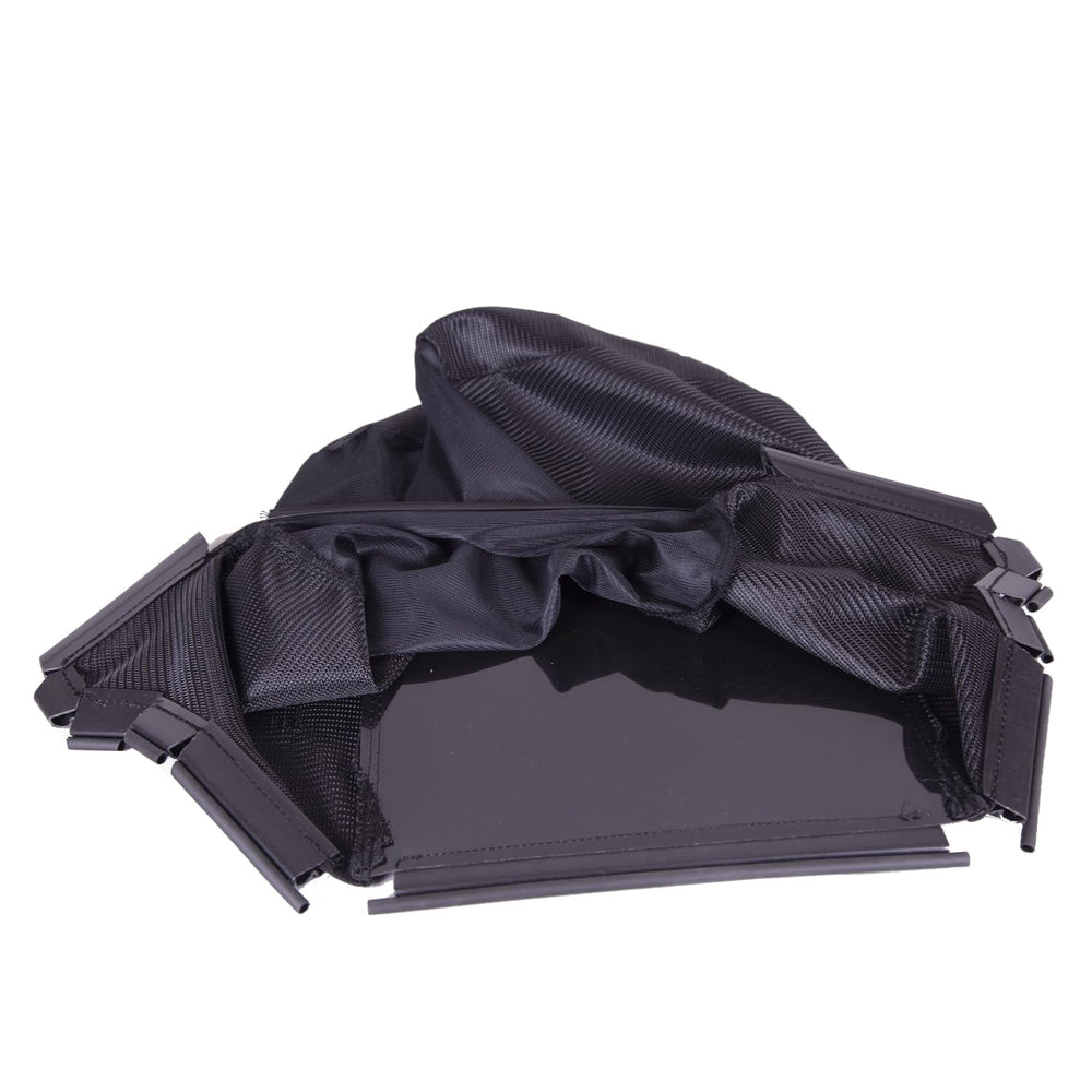 lauterbrun bag next to ruler showing scale and quick emptying convenience