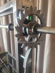 LavaLock closeup of laser-cut gear teeth for precise engagement