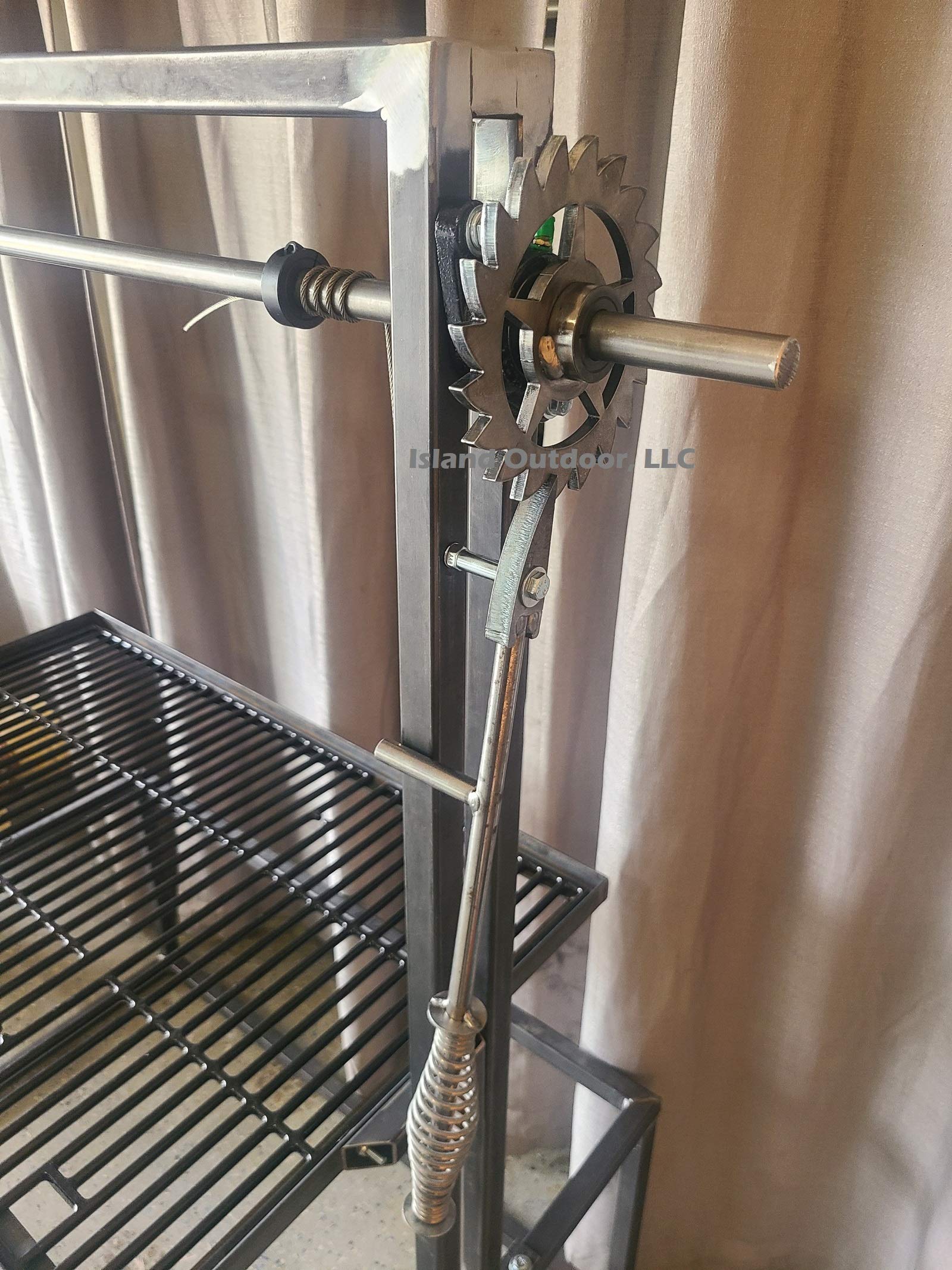LavaLock gear installed on grill in backyard for dependable cooking