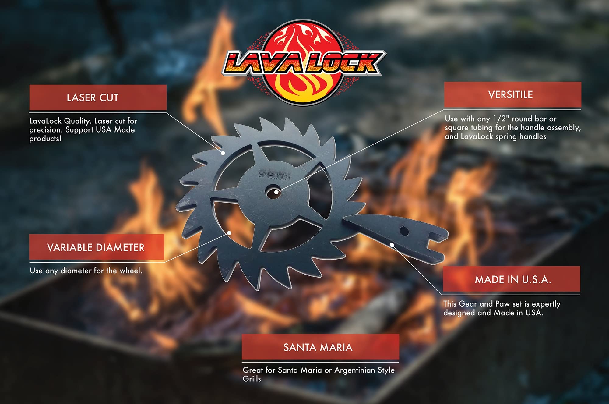 LavaLock side view of thick paw highlighting rugged strength