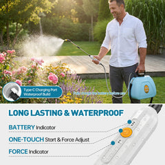 Lavendex extended 41-inch telescopic wand reaching high branches for effortless reach