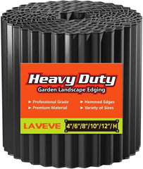 LAVEVE front view of 6x100ft edging showing product and clean border benefit