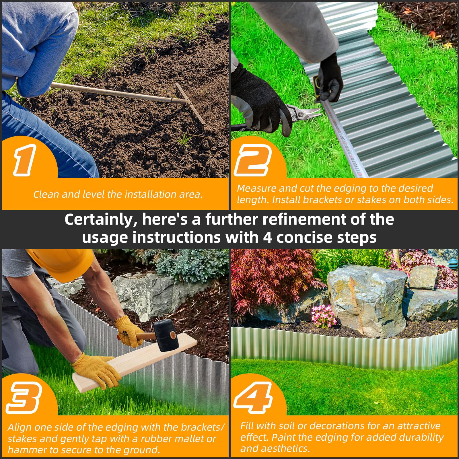 LAVEVE installed along curved flower bed demonstrating easy shaping