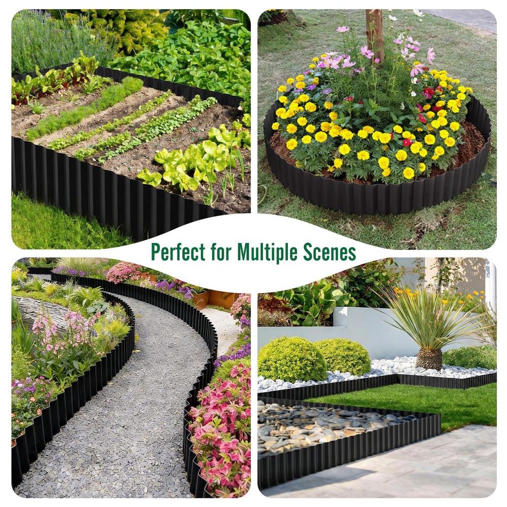 LAVEVE pathway scene showing edging creating tidy, low-maintenance borders