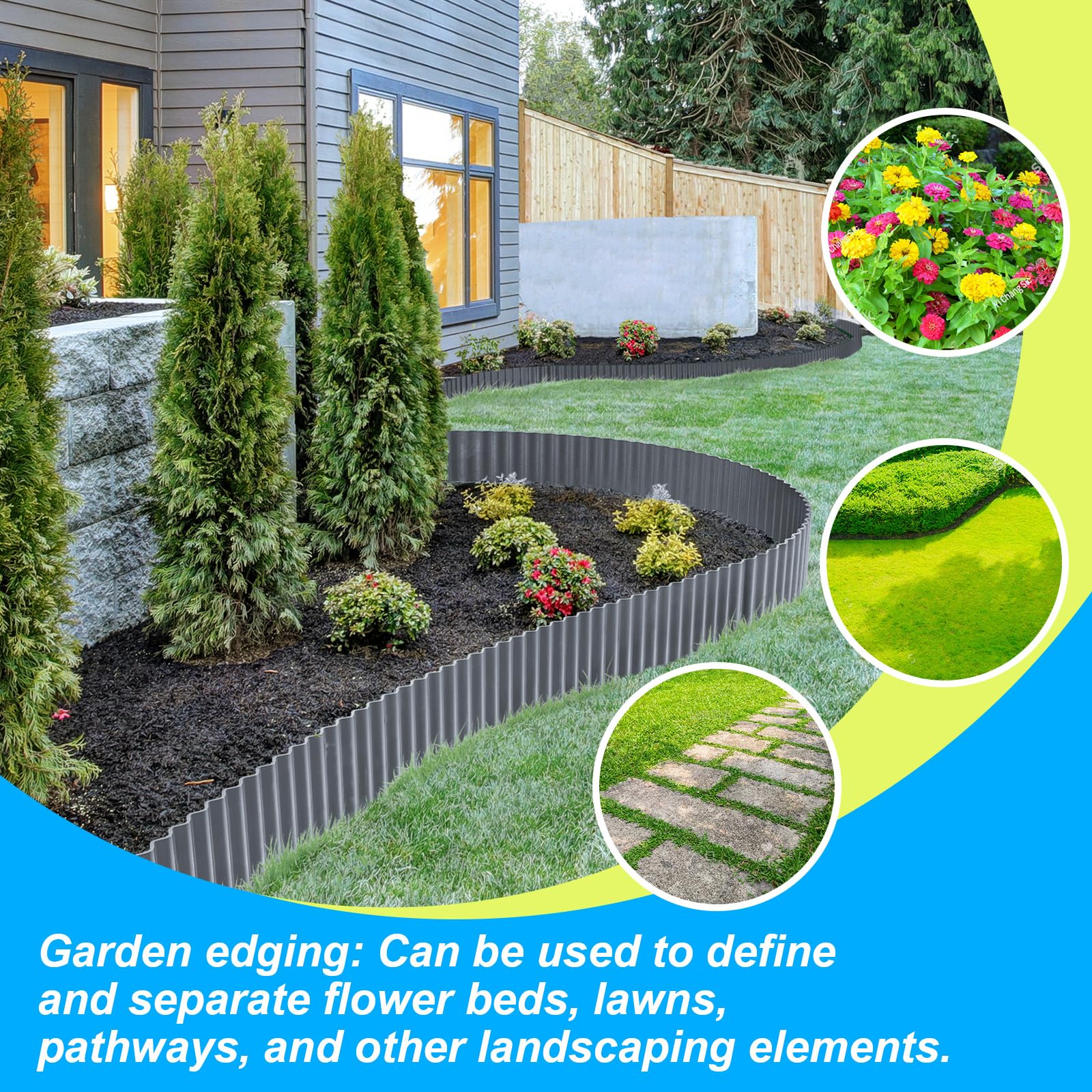 LAVEVE completed pathway edging creating crisp lawn-to-path separation