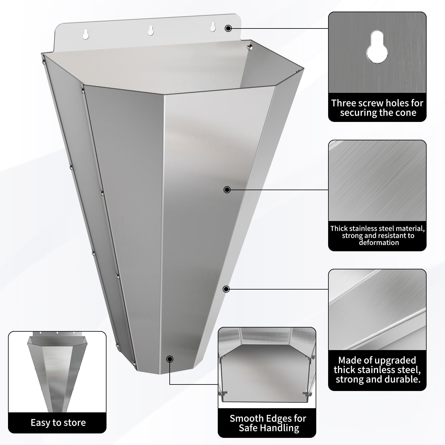 LavviTech close-up of stainless finish resisting rust and easy cleaning benefit