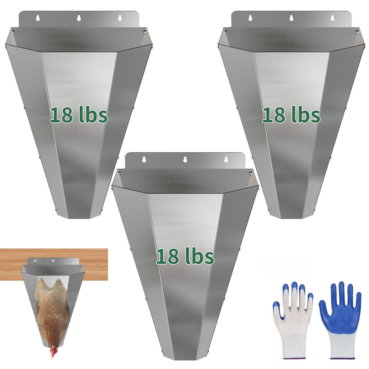 LavviTech front view of three cones showing durable pack and secure design