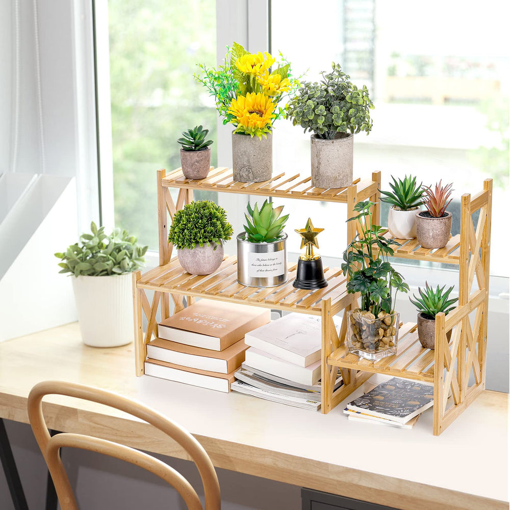 Lawei plant rack beside ruler showing dimensions for accurate sizing benefit