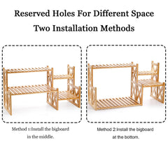 Lawei detail of anti-slip pads and included screws for stable setup benefit