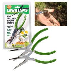 Lawn Jaws front packaging showing the two-pack and product benefits