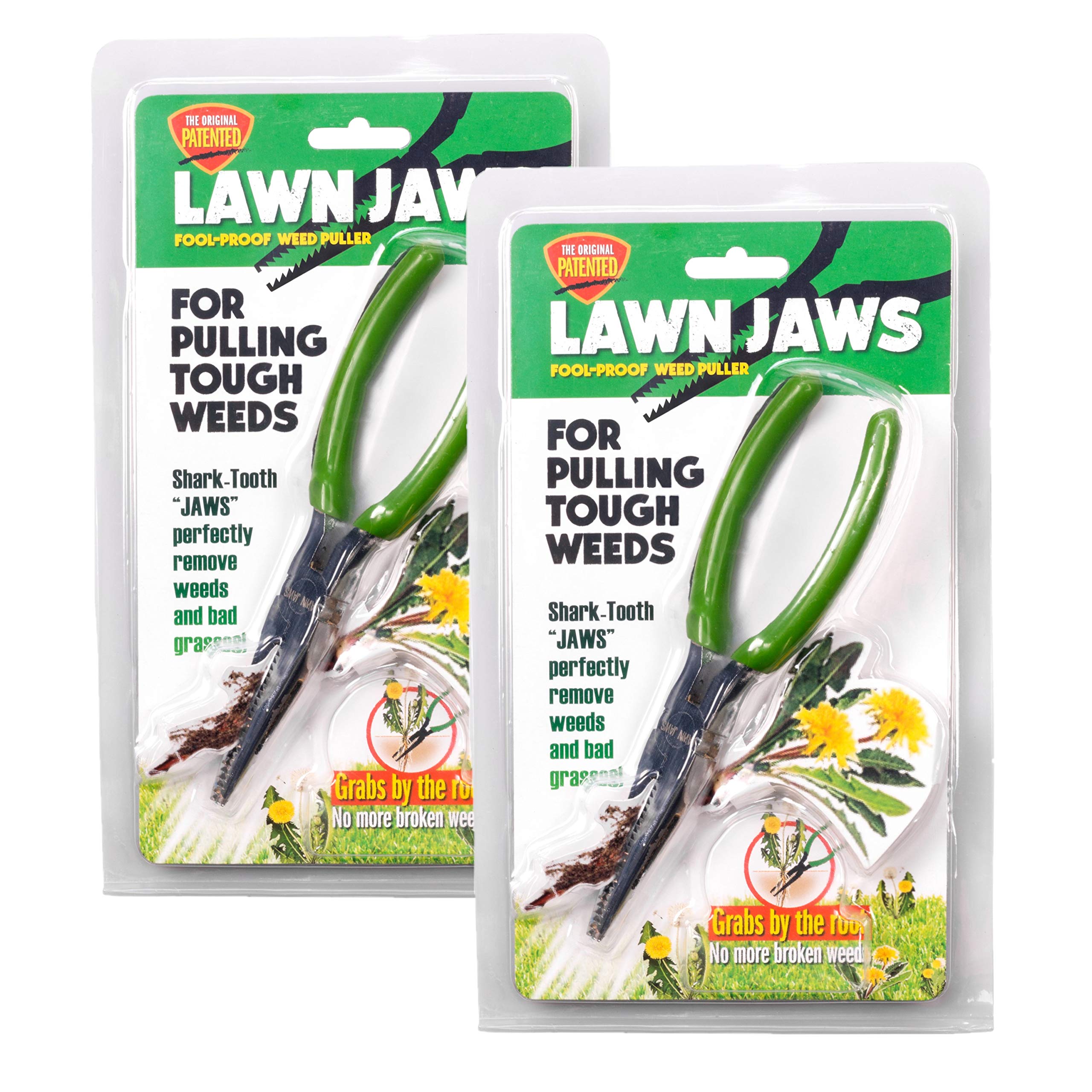 Lawn Jaws in a garden bed showing quick weeding and minimal disturbance