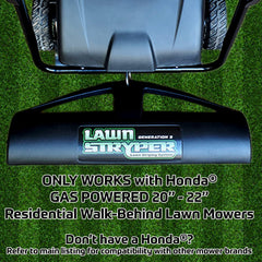 Lawn Stryper roller filled with dry sand for improved stripe weight