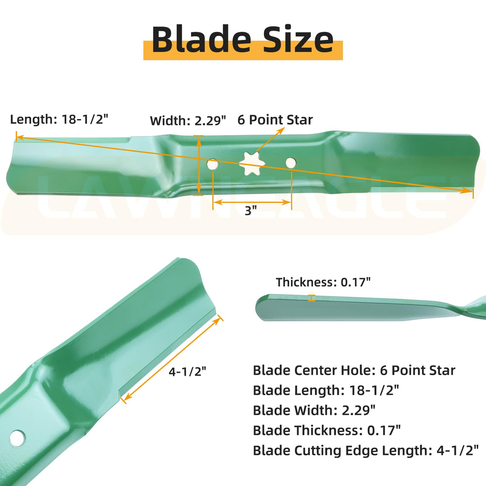 Lawneagle detailed cutting edge demonstrating sharpness for cleaner cuts