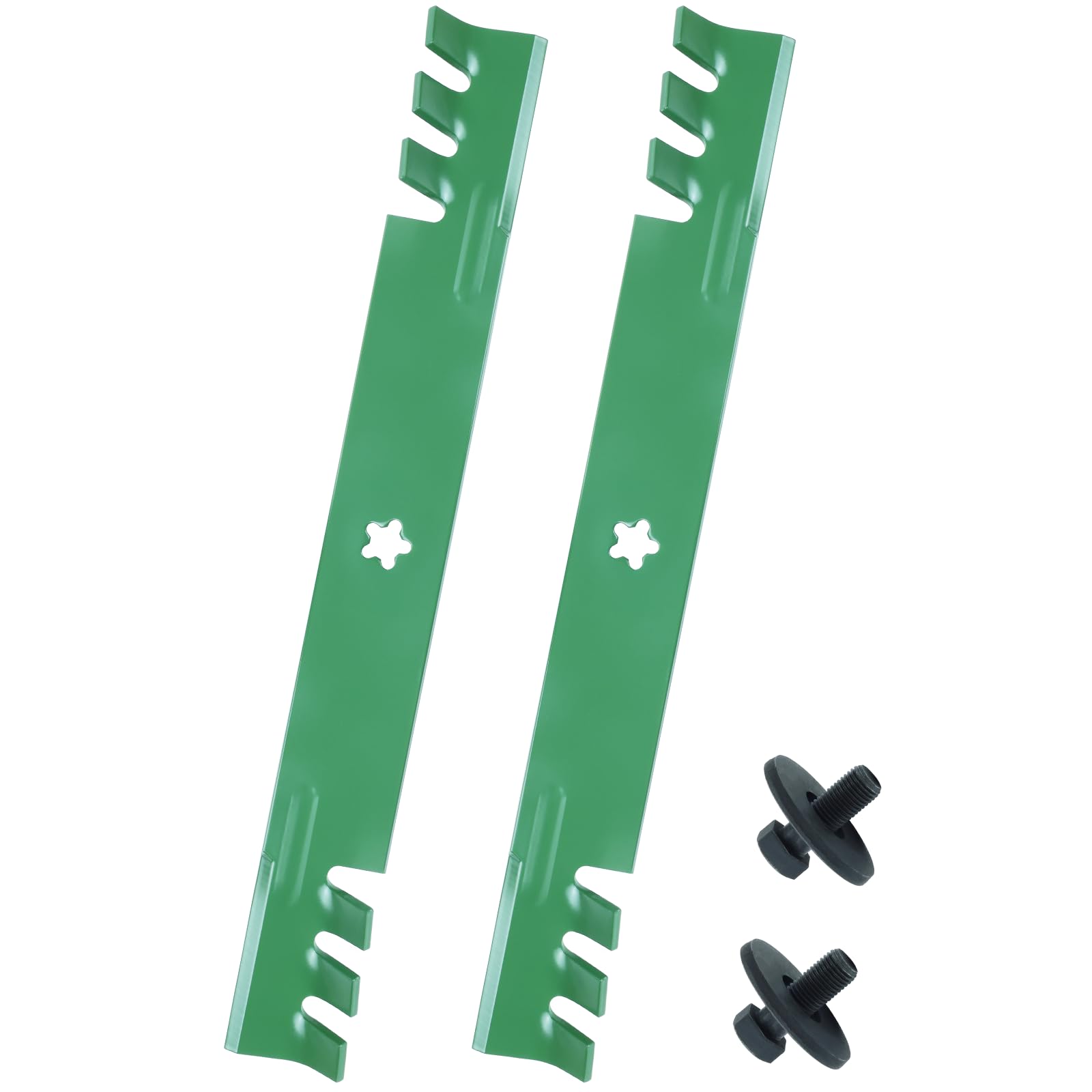 Lawneagle front view of 42-inch blade showing fit and durability