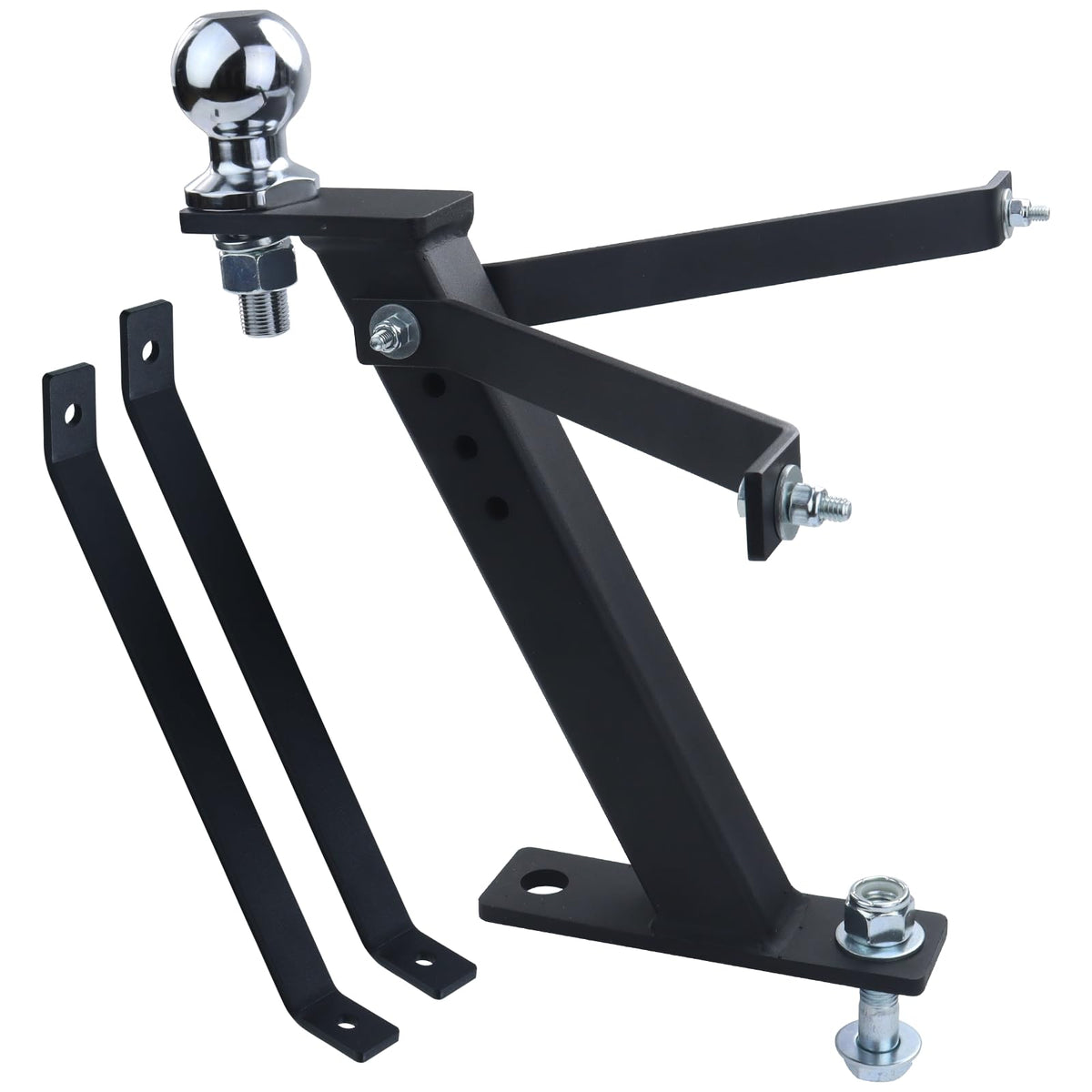 Lawneagle front view of hitch body showing durable construction and easy mounting