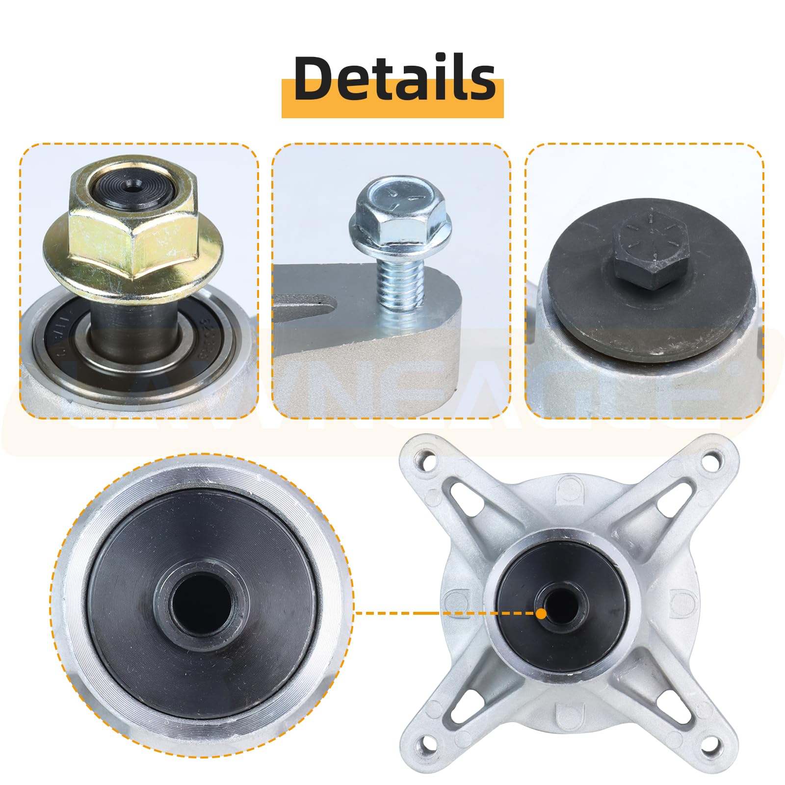 Lawneagle label and stamped part numbers ensure correct OEM-equivalent fit and identification