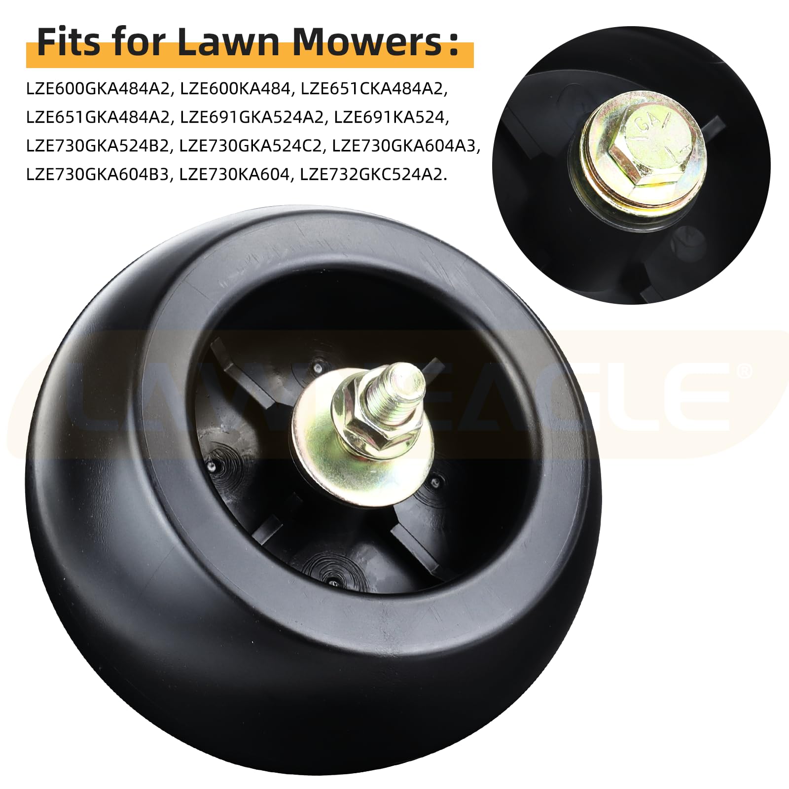 Lawneagle kit in-use on mower in yard reducing scalping for cleaner cuts benefit