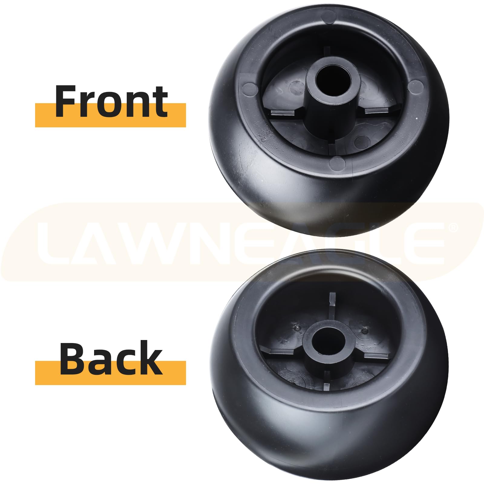 Lawneagle pack open showing all six rollers and hardware ready for immediate installation benefit