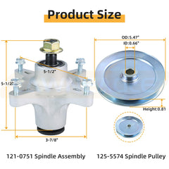 Lawneagle pulley side view shows precision dimensions ensuring correct belt alignment