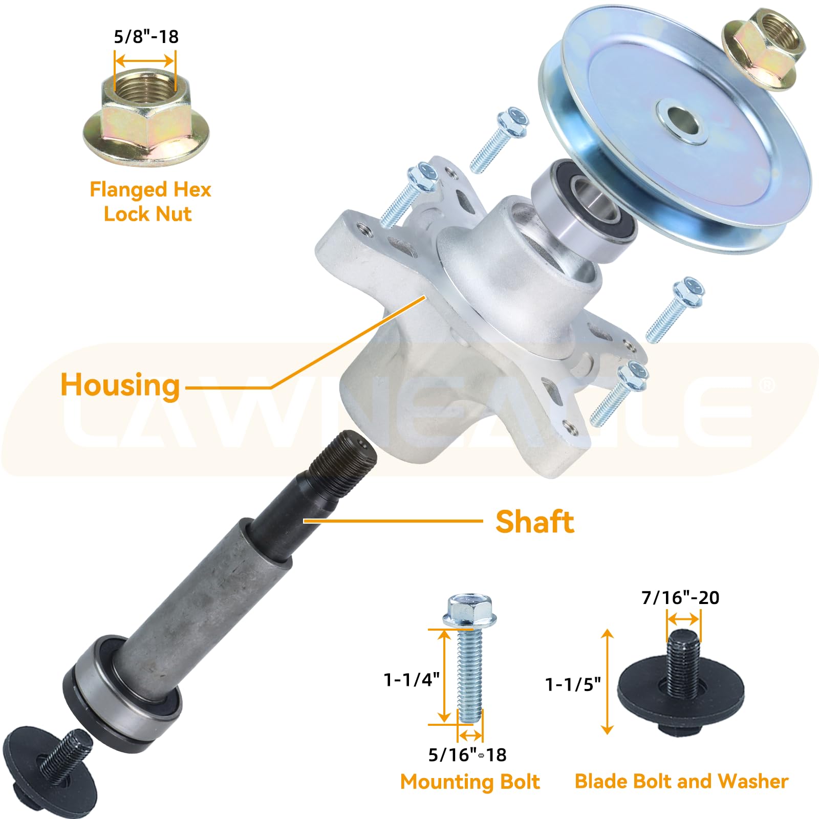 Lawneagle scale comparison spindle in hand shows compact robust design for easy handling