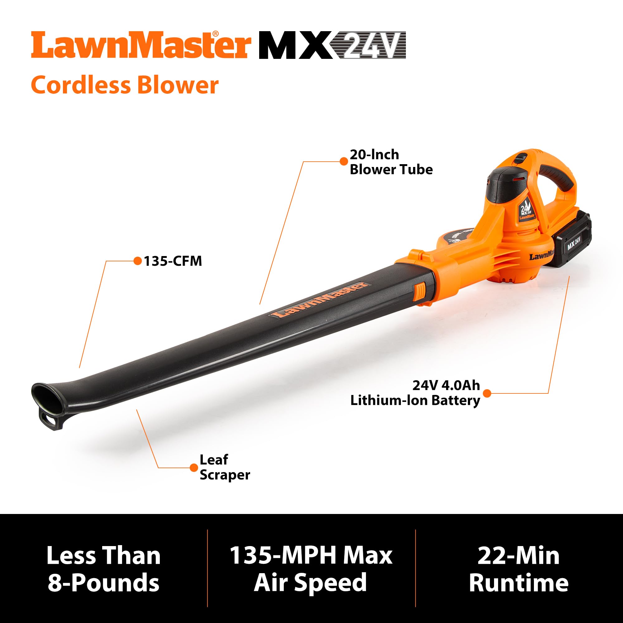 LawnMaster control and height lever detail for quick cut adjustments