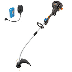 LawnMaster front view showing full trimmer and cutting head for easy identification