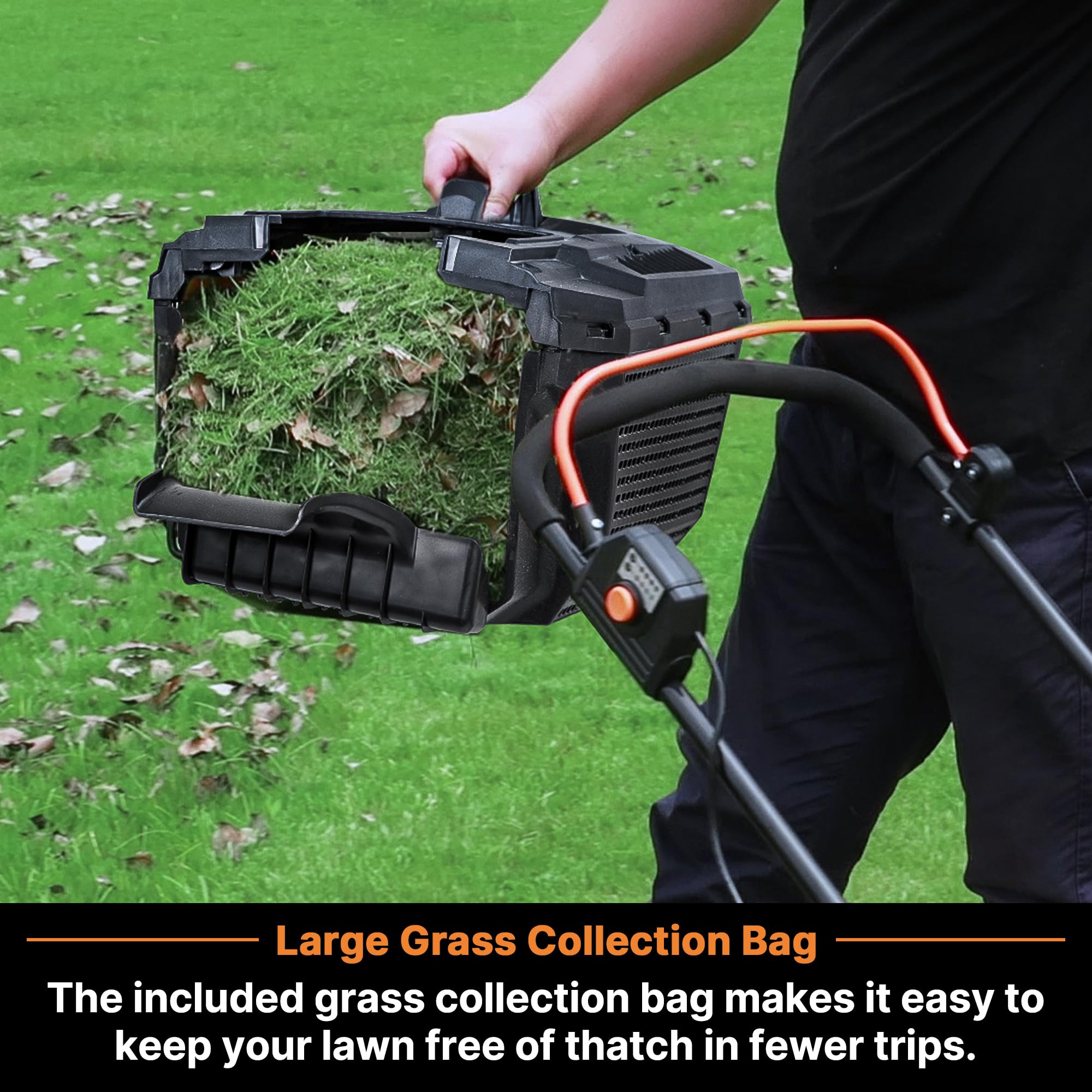 LawnMaster in use on a garden path demonstrating compact cutting in tight spaces and clean edges