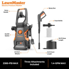 LawnMaster LT506 hub brush close-up cleaning wheel rims for effective scrubbing