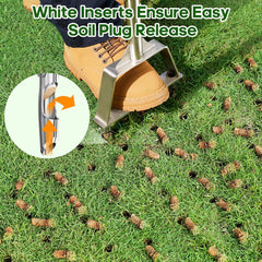 LawnVigor ergonomic non-slip handle closeup for improved comfort and control