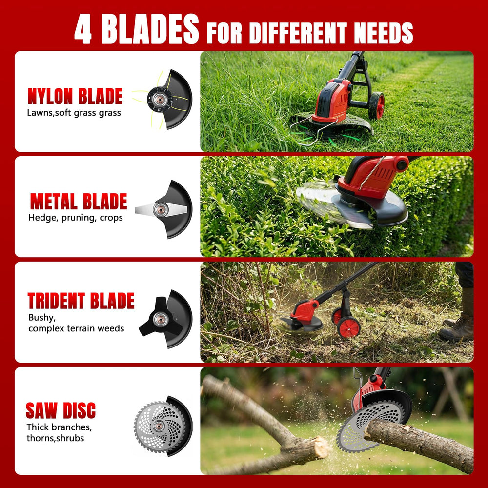 Lazenry blade close-up displaying three blade types for versatile cutting benefit