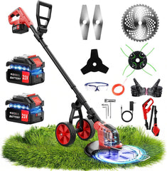 Lazenry front view showing assembled 4-in-1 tool and wheel for easier control
