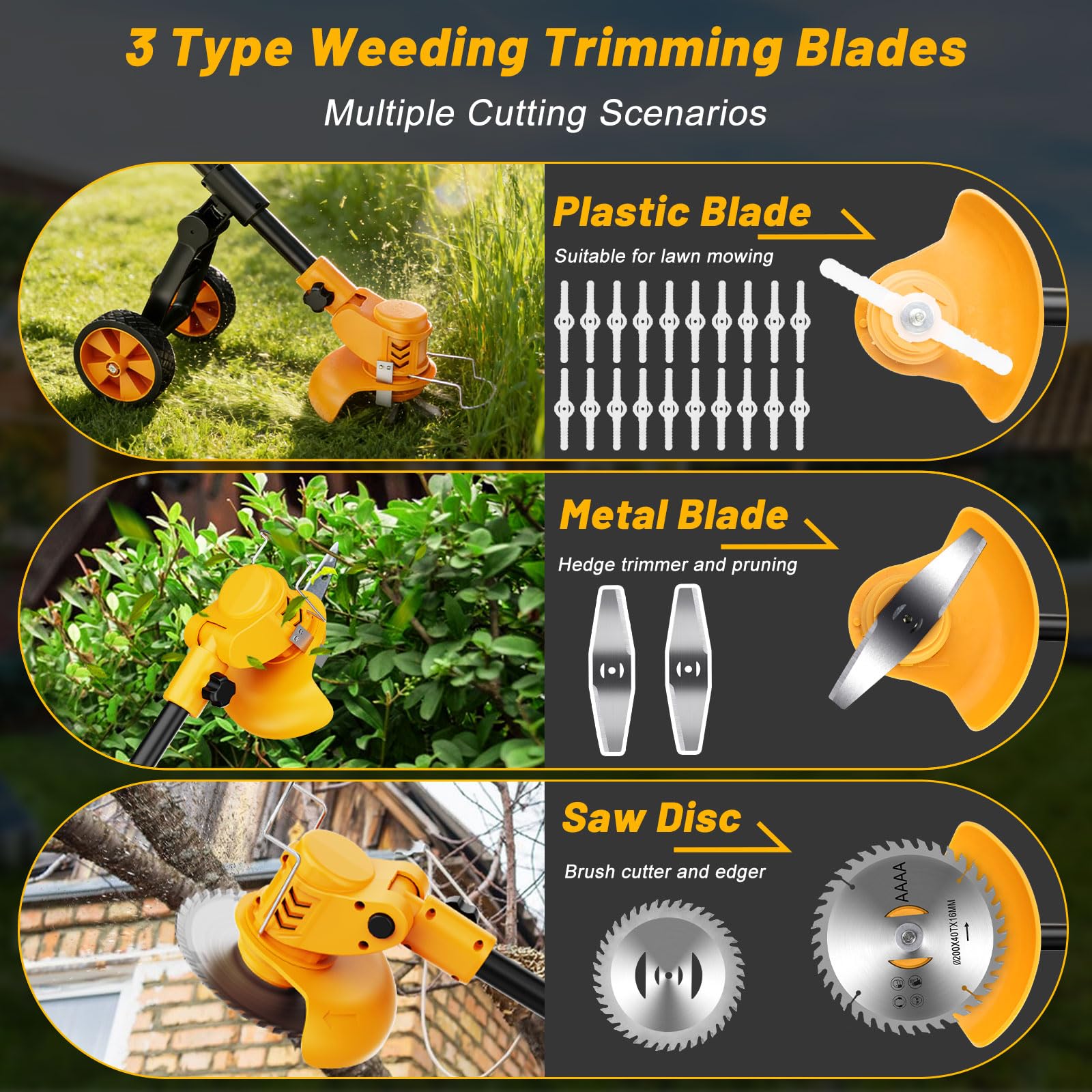 Lazenry nylon trimmer mode trimming lawn edges for neat finish