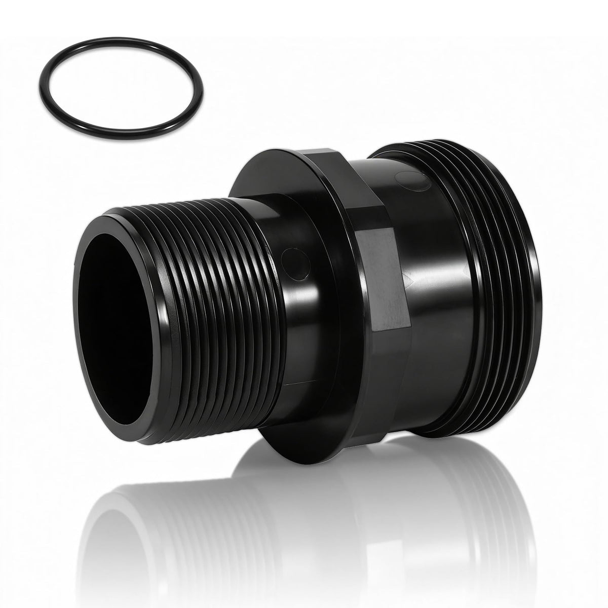 Lazenta bulkhead front view showing fitment and clean sealing for reliable filtration
