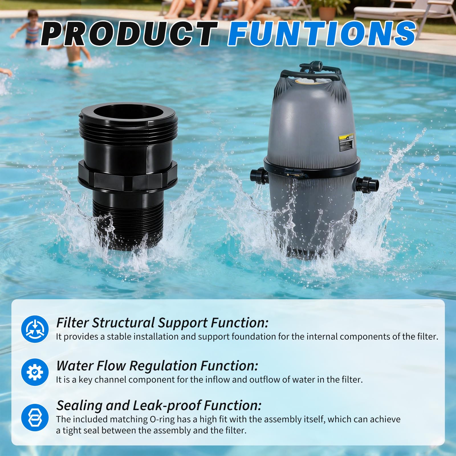 Lazenta bulkhead side profile showing rugged construction for chemical resistance