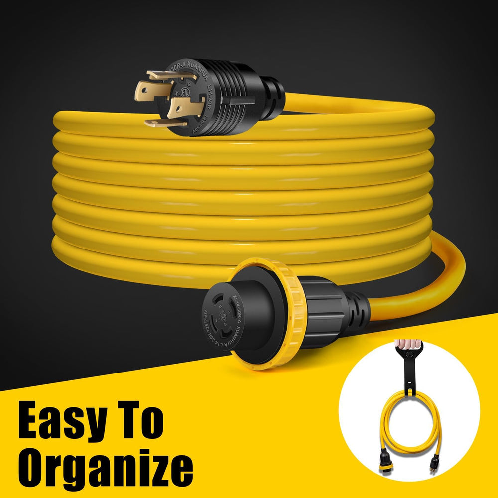 LAZMUMI neatly coiled and strapped with plastic strap for tidy storage benefit