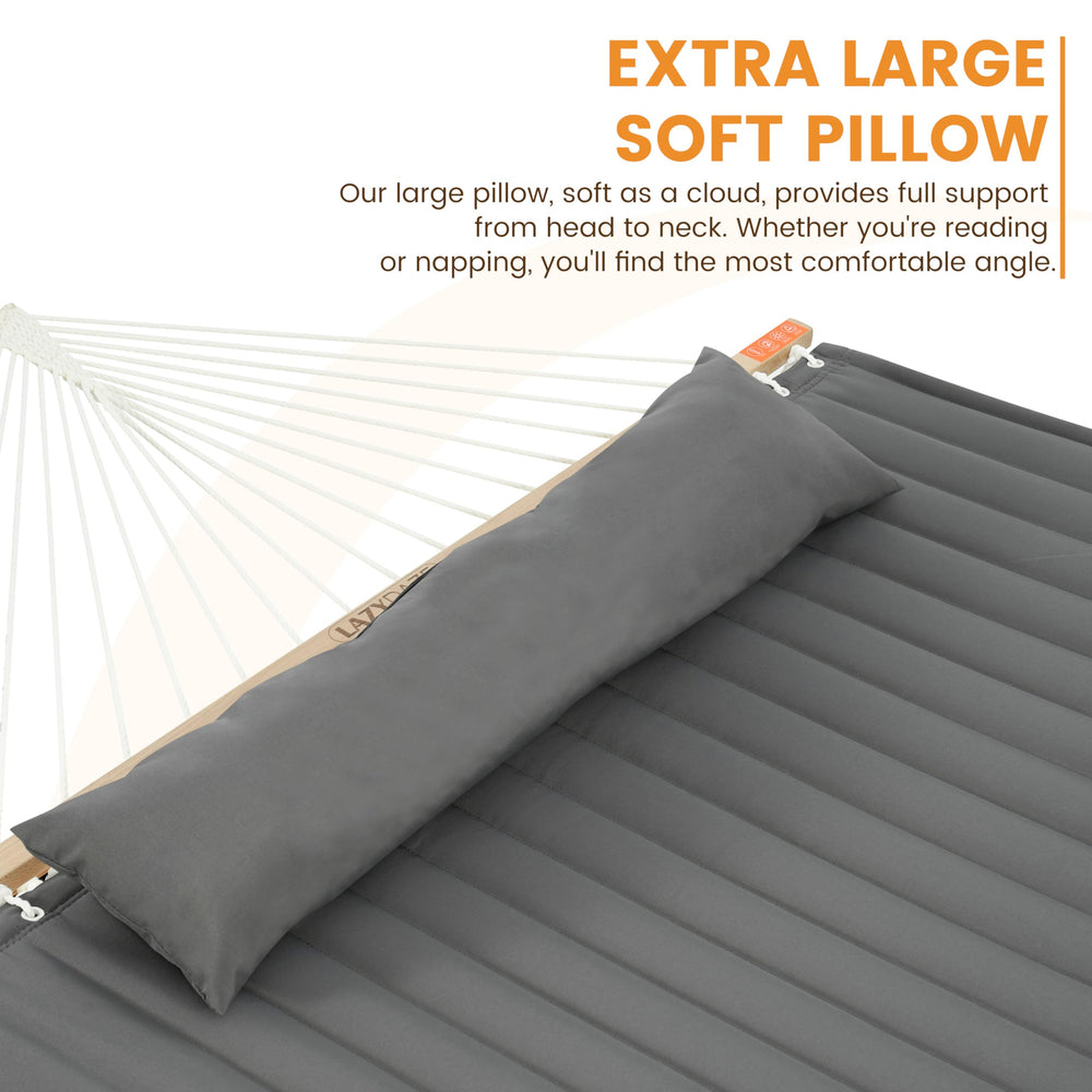Lazy Daze balance straps attached demonstrating stable anti-flip support