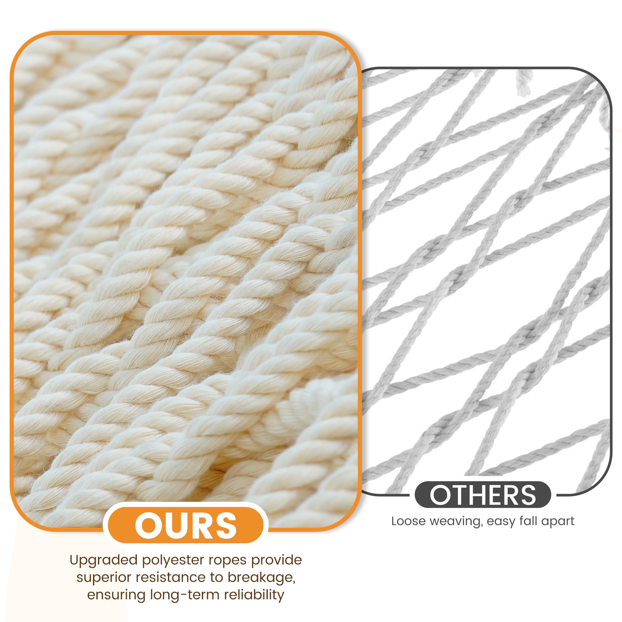Lazy Daze close-up of polyester rope texture highlighting quick-dry benefit
