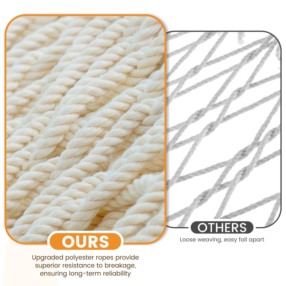 Lazy Daze close-up of polyester rope texture highlighting quick-dry benefit