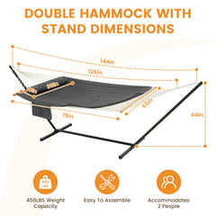 Lazy Daze detachable quilted pad displayed on hammock for cushioned comfort