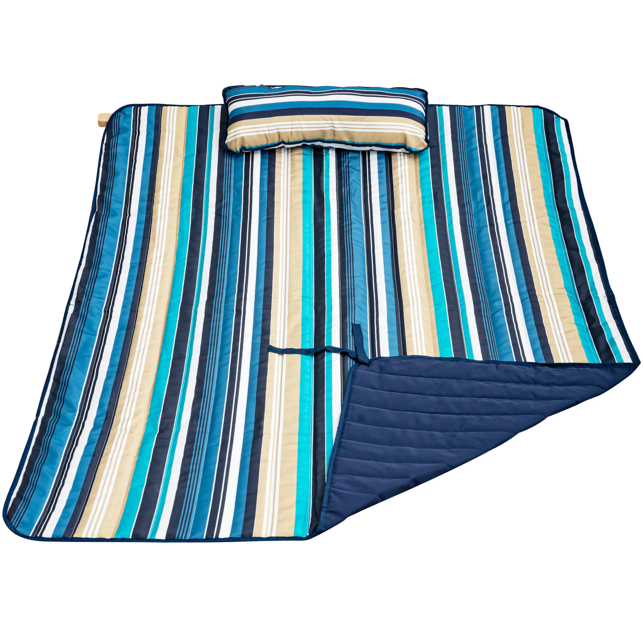 Lazy Daze front view of full pad and pillow showing fit and comfort