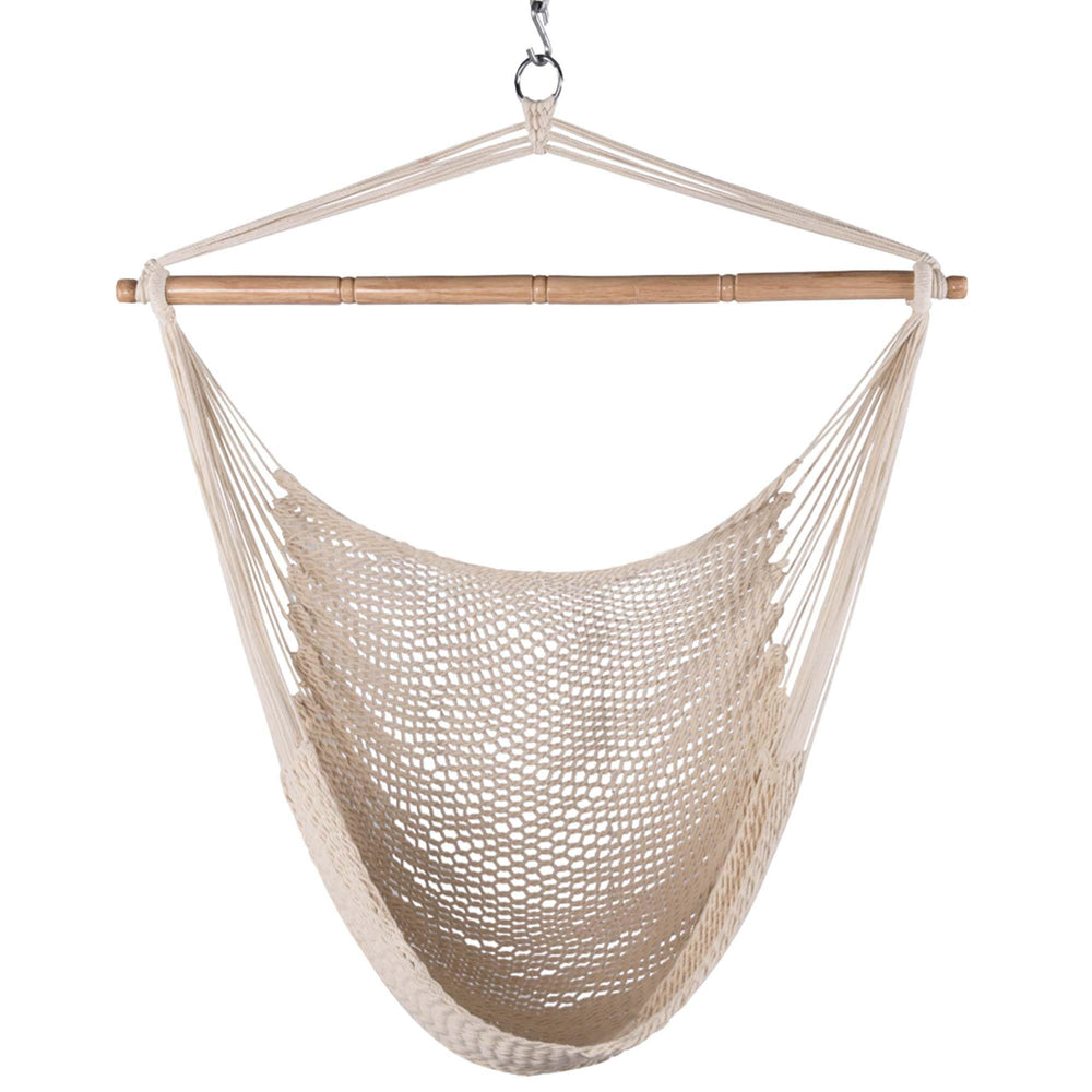 Lazy Daze hammock chair front view showing comfortable seating and breathable weave