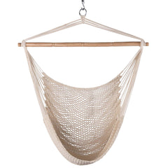 Lazy Daze hammock chair front view showing comfortable seating and breathable weave