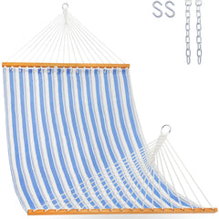 Lazy Daze front view showing spreader bar and full hammock for easy setup